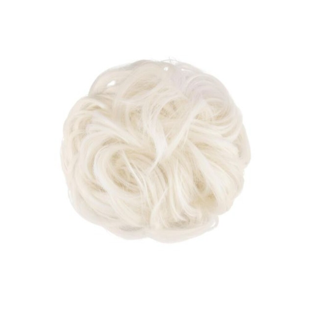 FESHFEN Messy Bun Hair Piece Curly Wavy Large Hair Bun Scrunchies Extensions Lig